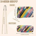 thumbnail image 4 of FORMRS Women Crossbody Purse with Chain Strap Vegan Leather Shoulder Handbag, Color Striped, 4 of 7