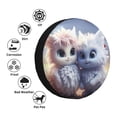 thumbnail image 4 of Rateoe Cute Animal Couple Pattern Tire Cover Wheel Protectors Weatherproof Wheel Covers Universal Fit for Trailer Rv SUV Truck Camper Travel Trailers Accessories-14 inch, 4 of 6