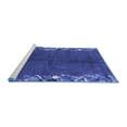 thumbnail image 2 of Ahgly Company Machine Washable Indoor Square Abstract Blue Modern Area Rugs, 8' Square, 2 of 4