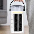Yguping Mini Air Conditioning Fan USB Charging Desktop Air Cooler Light