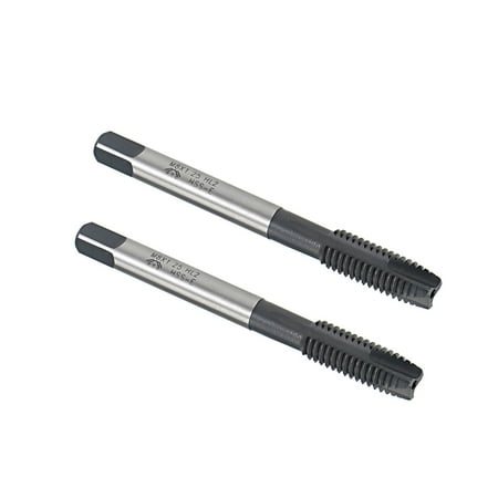 

M8 x 1.25 Spiral Point Threading Tap H2 Tolerance High Speed Steel TICN Coated Round Shank with Square End 2pcs