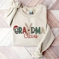 thumbnail image 2 of POPPOP Christmas Claus Embroidery Sweatshirt, Custom Mama Grandma Gigi Mimi Nickname, Gifts for Women Sweater, 2 of 4