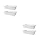 thumbnail image 1 of Injueey Cesta de plástico transpirable y de moda de 2 bolsas para la organización del baño cesta miscelánea Rectangular Simple Type1 NO1, 1 of 6