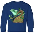 thumbnail image 3 of Inktastic Save the Rainforest with Basilisk Lizard on a Tree Long Sleeve Youth T-Shirt, 3 of 5