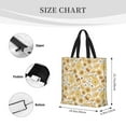 thumbnail image 4 of Naloa Honey Honeycomb Tote Bag for Women, Foldable Tote Bag With Zipper, Large Shoulder Bag, Top Handle Handbag for Travel, Work, Shopping, 4 of 9