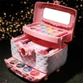 thumbnail image 6 of Makeup Kit for Girls - 43PCS Washable Pretend Cosmetic Set, Portable Princess Style Makeup Toys, r Safe ABS Material, Birthday Christmas Gift, Makeup Play Set for Ages 3-12, 6 of 8