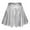 Silver, variant on MIXUE Skirts For Women Summer Solid Color Pleated High Waist A Line Mini Skirt Streetwear,Gray,S