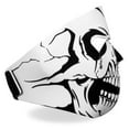 thumbnail image 6 of Hot Leathers FMA1012 Black and White Skull Neoprene Face Mask One Size, 6 of 6