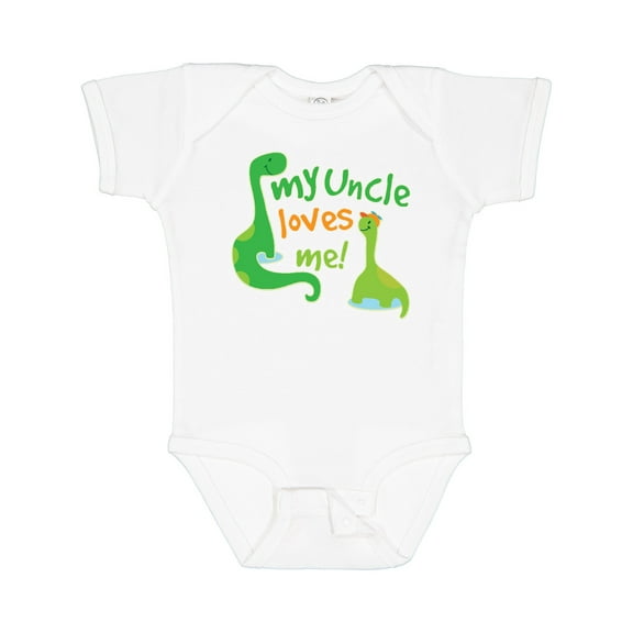 Inktastic My Uncle Loves Me Boys Baby Bodysuit