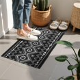 thumbnail image 4 of Bohemian Retro Floral Non-Slip Entryway Door Mat,Boho Indoor Decor Durable Low Plush Door Mat,Washable Welcome Rug for Patio Hallway Home Decor 16x24 Inches, 4 of 7