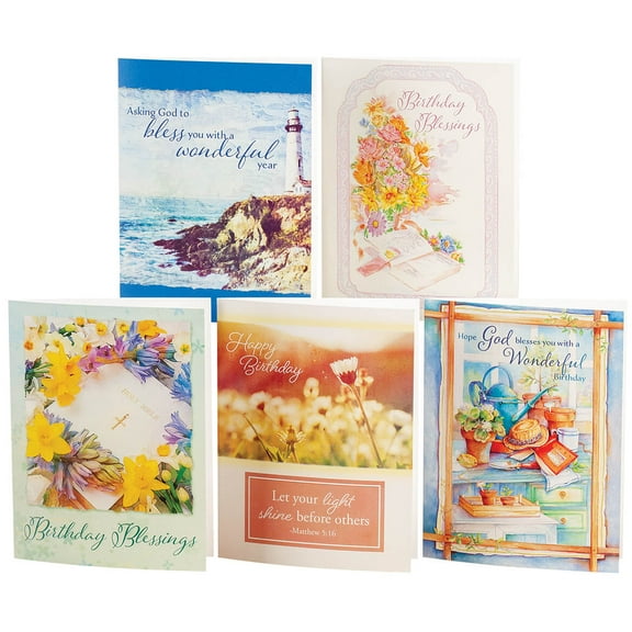 Christian Birthday Card Variety Pack set of 20