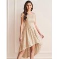 thumbnail image 3 of Dressystar Robe en Dentelle Épaules Dénudées Manches Courtes Robe de Cocktail Formelle, 3 of 6