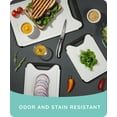 thumbnail image 6 of 𝐁𝐏𝐀-𝐅𝐫𝐞𝐞 Cutting Boards for Kitchen - Plastic Cutting Board Set of 3, Dishwasher Safe Cutting Boards with Juice Grooves, Thick Chopping Boards for Meat, Veggies, Fruits, Non-Slip (Black), 6 of 10