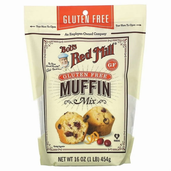 Bob's Red Mill, Gluten Free Muffin Mix, 16 oz (454 g) Pack of 2