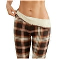 thumbnail image 6 of UAMVSH Fleece Lined Leggings for Women Christmas High Waisted Plaid Thermal Tights Comfy Soft Elastic Underwear Bottoms for Cold Winter, 6 of 7