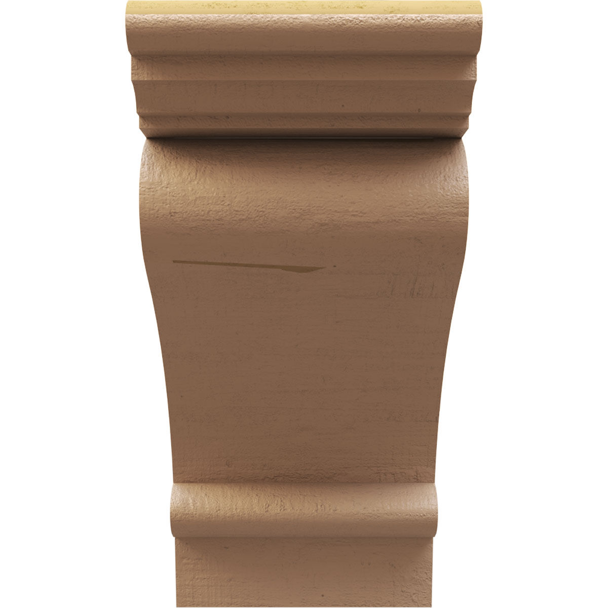 11"W x 22"D x 22"H Classic Mayflower Rough Cedar Woodgrain TimberThane Corbel, Primed Tan