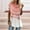Pink, variant on Ichuanyi Womens Shirts , Fashion Women's Summer Round-Neck Short Sleeve Print Casual T-shirt Blouse