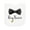 AA-White, variant on Inktastic Ring Bearer Black Bow Tie and Gold Wedding Ring Newborn Bib