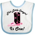 thumbnail image 3 of Inktastic 1st Birthday Cowgirl is One Girls Baby Bib, 3 of 4