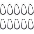 thumbnail image 1 of shiyou-10PCS Heavy Duty U Shape Black Nylon Zipper Pulls Zipper Tags Zipper Extension Replacement, 1 of 4