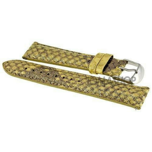 Michele 16MM Yellow Multi Embossed Fashion Leather Strap MS16AA320702 $120.00