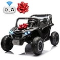 thumbnail image 1 of Joyracer 4X4 Jouet à Chevaucher 24 Volts UTV à 2 Places, 600 W 5 Mi/h Quad pour Enfants avec Télécommande, Rangement, Arc à Tirer pour Cadeau, 3 Vitesses, Musique Bluetooth, Noir, 1 of 11