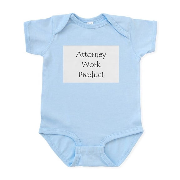 CafePress - Attorney Work Product Infant Bodysuit - Baby Light Bodysuit, Size Newborn - 24 Months