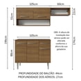 thumbnail image 3 of Cocina Integral Completa Modular Madesa Emilly 165cm MM, 3 of 5
