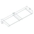 thumbnail image 3 of CANOPIA by PALRAM Nancy 3 ft. x 10 ft. Door and Window Fixed Awning - Grey, 3 of 8