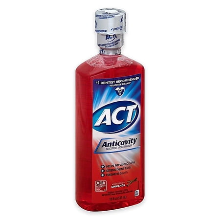 Act® 18 Oz. Anticavity Fluoride Alcohol-free Mouthwash In Cinnamon, Clinically Proven To Strengthen Teeth And Prevent Tooth Decay