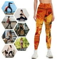 thumbnail image 4 of The Orange design giving of the positivity of optimism and energy. Leggings Women's high waist for physical Womens Leggings, 4 of 6