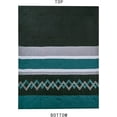 thumbnail image 5 of Chezmoi Collection Jaxson Bed in a Bag Full Size 7-Piece Comforter Set with Sheets Modern Pleated Stripe Embroidered Teal/Black/Gray Zigzag Lightweight All Season Bedding, 5 of 9