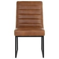 thumbnail image 2 of Sunpan Spyros 19" Modern Faux Leather Dining Chair in Tobacco Tan (Set of 2), 2 of 8