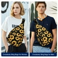 thumbnail image 7 of HAWEE Convertible Sling Backpack Purse Sunflower Crossbody Chest Bag Left and Right Shoulder Water Repellent, 7 of 7