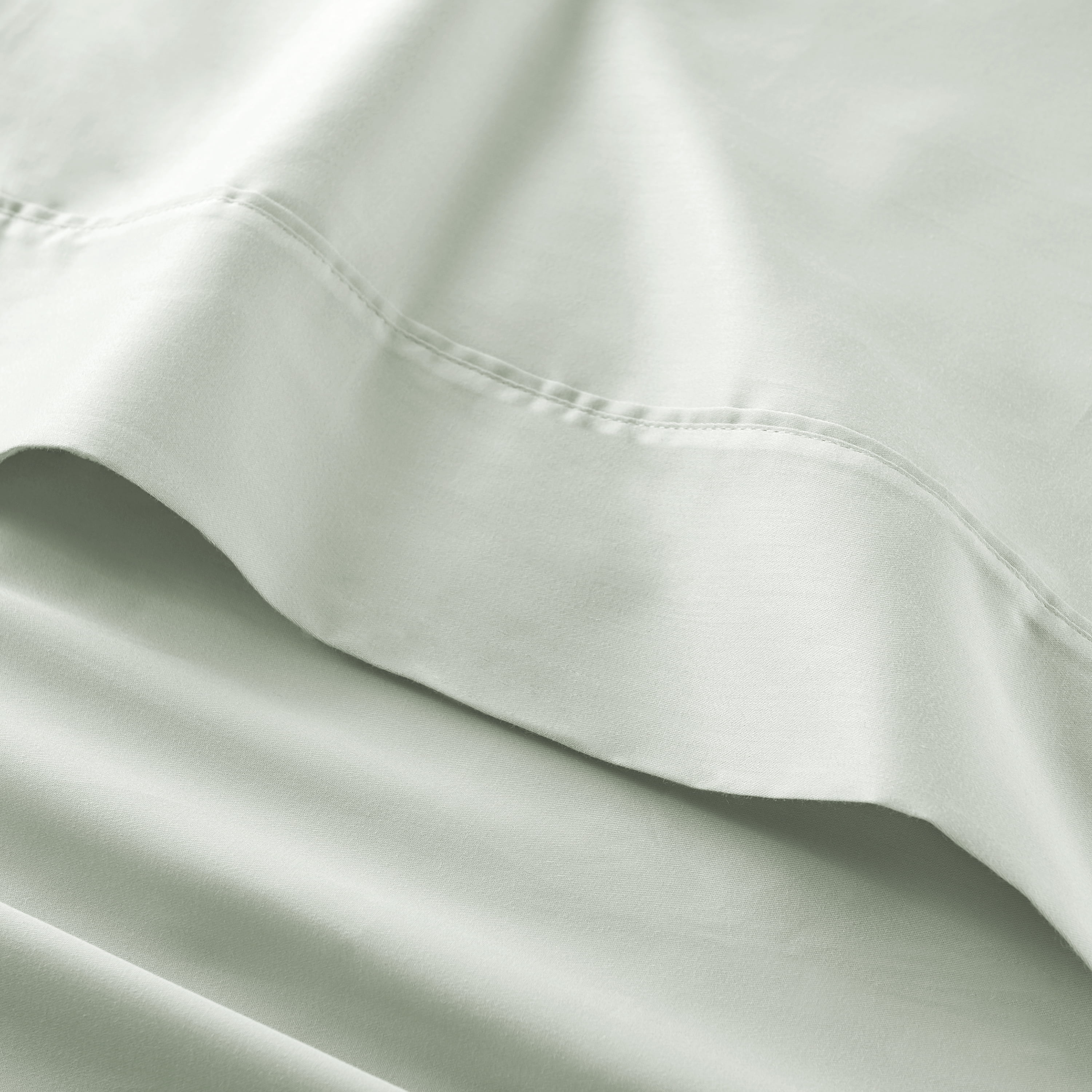 Better Homes & Gardens 300 Thread Count Cotton Sateen Bed Sheet Set, Soft Sea, 4-Piece California King Bedding Sheet Set