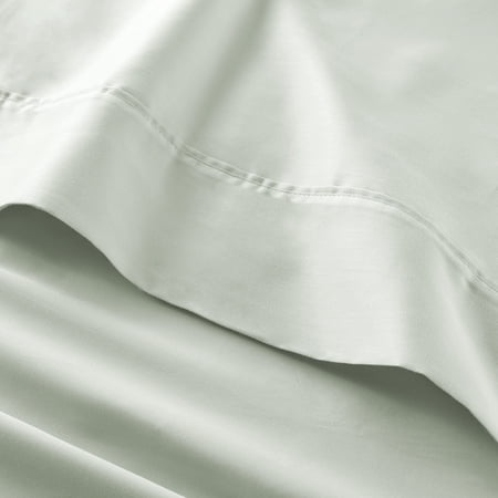 BETTER HOMES & GARDENS 4-PIECE 300 THREAD COUNT SOFT SEA COTTON SATEEN BED SHEET SET, QUEEN