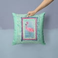 thumbnail image 2 of Carolines Treasures 8107-BPW1414 Bird - Flamingo Fabric Decorative Pillow, 14Hx14W, multicolor, 2 of 4
