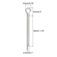 thumbnail image 2 of Unique Bargains Split Cotter Pin, 2.5x30mm 316 Raccord de Fixation à Clip en Acier Inoxydable, Argent 15Pack, 2 of 5