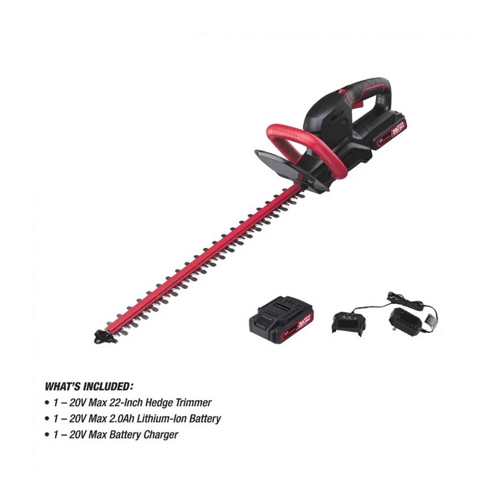 20V Max 22-inch Cordless Battery Powered Hedge Trimmer ,2 IN 1 Trimmer & Edger