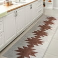 thumbnail image 4 of JONATHAN Y WASHABLE 2 x 8 Runner Rug, Chayton Minimalist Geometric - Gray/Brown, WSH110E-28, 4 of 7