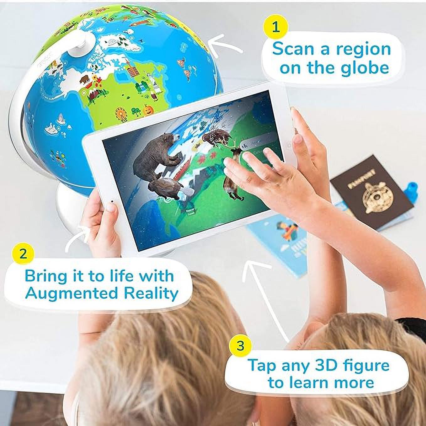 PlayShifu Orboot Earth Augmented Reality Interactive Globe for Kids Metal Orboot - image 2 of 4