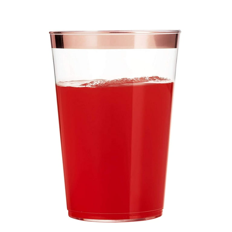 12 oz hard plastic tumblers 12oz Hard Plastic Ripple Transparent Silver Cups Pack – OnlyOneStopShop main image 0