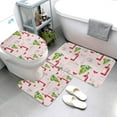 thumbnail image 3 of Bathroom Rugs Sets 3 Piece - Wine Print No.J932 Absorbent Non Slip Bath Mats, U-Shape Toilet Lid Cover, Contour Mat, Soft Washable Shower Mats Bath Rug Mat for Bathroom Tub Toilet, 3 of 7