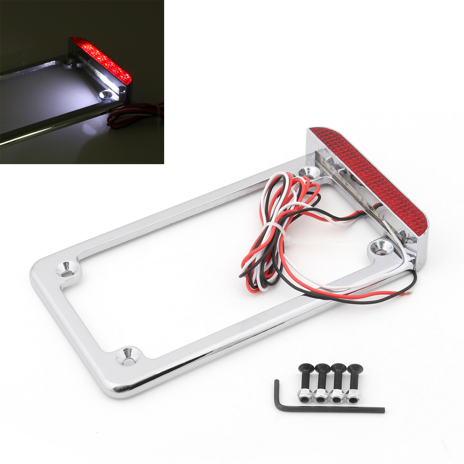 brake light license plate frame