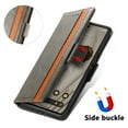 thumbnail image 4 of SaniMore Magnetic Clasp Wallet Case for Google Pixel 6A with Cash & Card Slots, RFID Blocking Soft TPU + PU Leather Shockproof Protective Cover with Folio Flip Kickstand Shell, Gray, 4 of 8