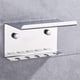 thumbnail image 2 of Portacepillos de dientes montado en la pared con estante, acero inoxidable 304, autoadhesivo 3M, organizador de 5 cepillos de dientes, pasta de dientes, teléfono, limpiador facial (plata), 2 of 4