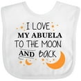 thumbnail image 3 of Inktastic I Love My Abuela to the Moon and Back Boys or Girls Baby Bib, 3 of 4