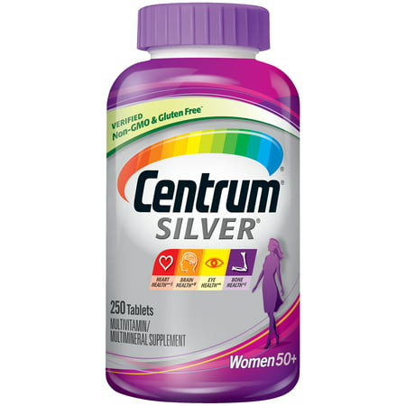 Centrum Women/Adult Multivitamin / Multimineral Supplement Tablet, Vitamin D3 (250 (Best Multivitamin Brand For Women Over 40)