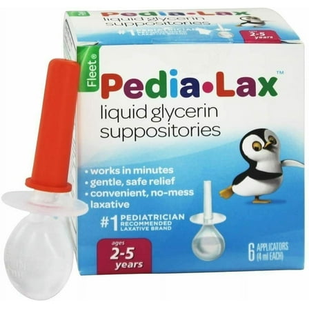 Fleet Pedia-Lax Liquid Glycerin Suppositories 6 Each