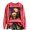 Pink, variant on Womens Halloween Pullover Gnome Jack O Lantern Print Long Sleeve Sweatshirt Crew Neck Drop Shoulder Relaxed Fit Top